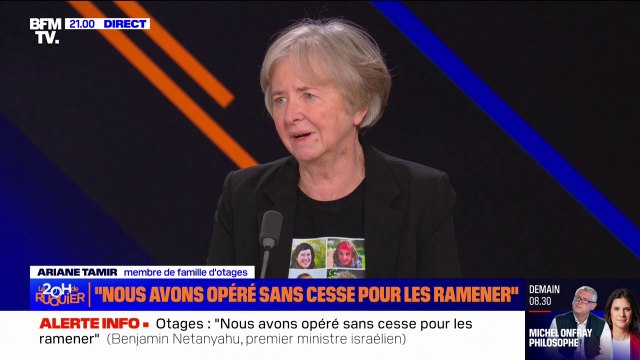 On a l'air de s'approcher de quelque chose d'un peu sérieux : Ariane Tamir, membre de la famille d'otages du Hamas, réagit à l'accord négocié entre Israël et le mouvement islamiste pour la libération d'otages