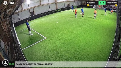 Faute de Adrien Botella - ARSENE