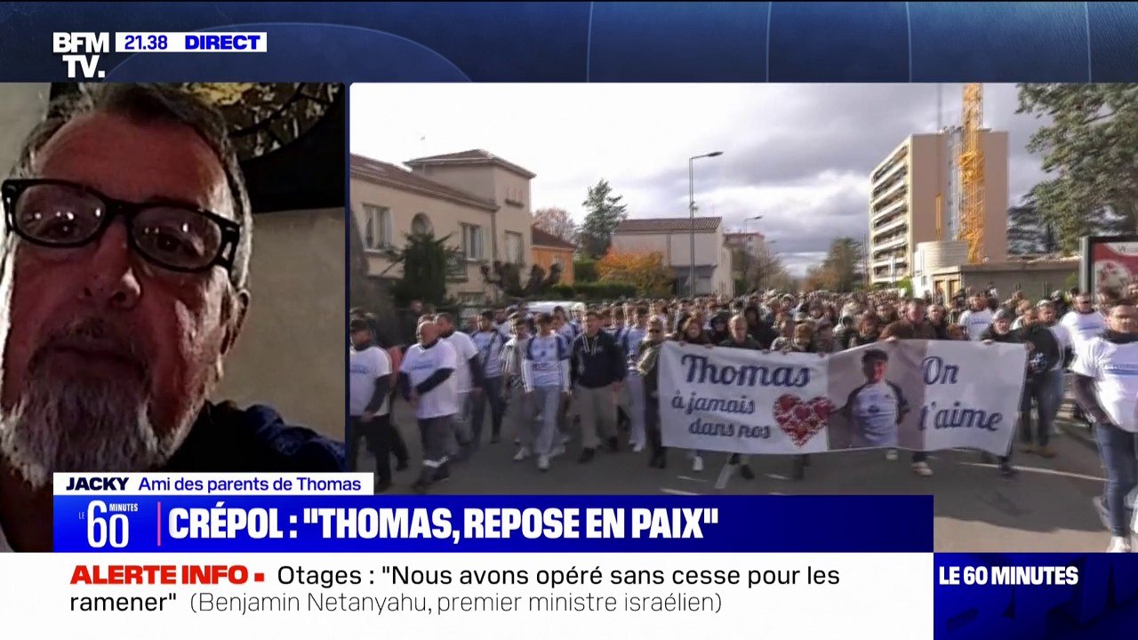"On n'imaginait pas que ça pouvait arriver dans un petit village pareil": Un ami des parents de Thomas, adolescent de 16 ans tué en marge d'un bal dans le village de Crépol, témoigne sur BFMTV