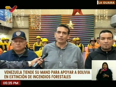 La Guaira | Venezuela apoya a Bolivia con 75 combatientes para la extinción de incendios forestales