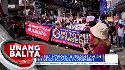 Piston & MANIBELA, patuloy na isusulong na alisin ang deadline ng consolidation sa Dec. 31 | UB