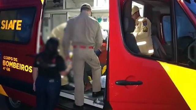 Mulher agredida pela ex-nora é socorrida pelo Siate na Rua Suyas
