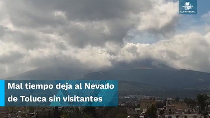 Suspenden ingreso al cráter del Nevado de Toluca por bajas temperaturas y lluvia