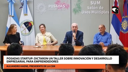 Descargar video: Posadas Startup: Dictaron un taller sobre innovación y desarrollo empresarial para emprendedores