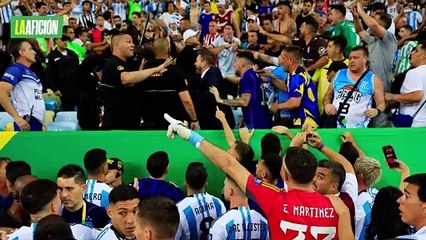 El 'Dibu' Martínez defendió a aficionados argentinos de la policía tras trifulca en el Maracaná