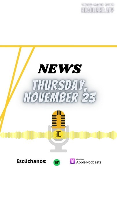 NEWS THURSDAY 23 NOVEMBER 2023