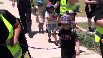 Download Video: Perth’s heatwave fuels fires in Hammond Park forcing evacuation of a childcare centre