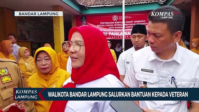 Walikota Bandar Lampung Salurkan Bantuan Kepada Veteran