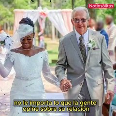 Mujer de 24 años se casa con hombre de 85 y quiere formar una familia