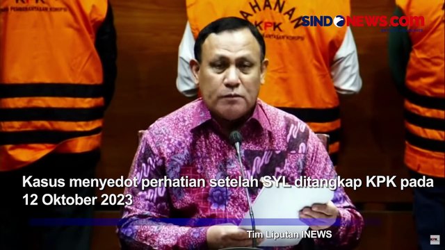 Benang Merah Kasus SYL hingga Ketua KPK Firli Bahuri Sandang Status Tersangka