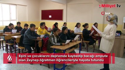 Annesini, kardeşini, eşini, 3 çocuğu ile bacağını kaybetti! Zeynep öğretmeni hayata bağlayan tek şey