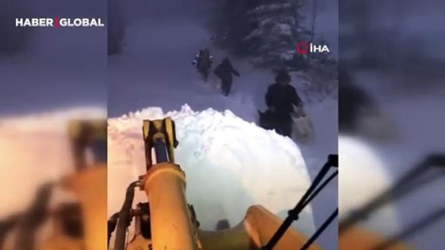 Sis Dağı’nda karda mahsur kalan 8 kişi böyle kurtarıldı!