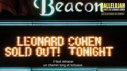 Hallelujah, les mots de Leonard Cohen (2021) - Bande annonce