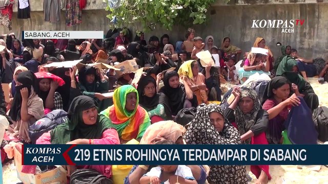 219 Etnis Rohingya Terdampar di Sabang Warga Menolak