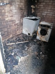 Download Video: Tumble dryer fire destroys family's home