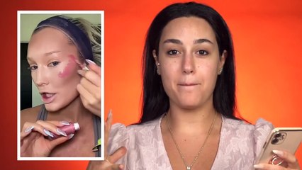 بالفيديو، أغرب حيلة مكياج