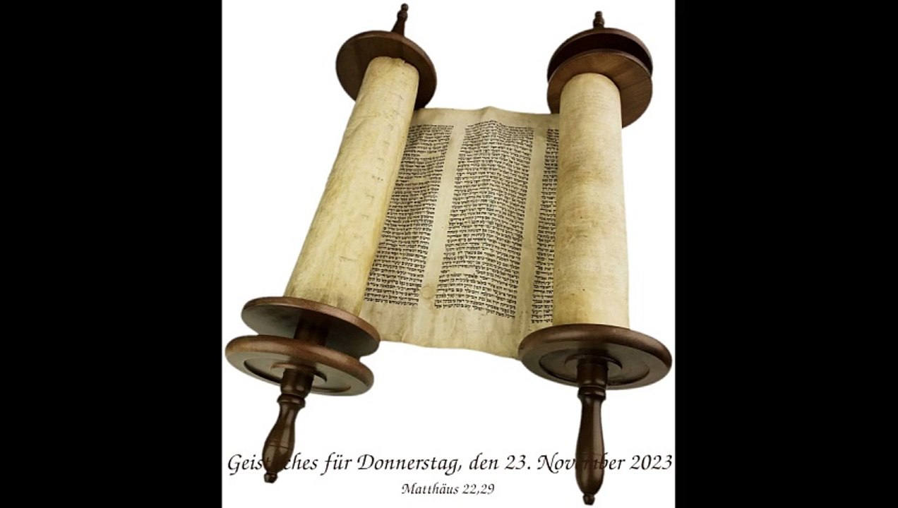 Geistliches für Donnerstag, den 23. November 2023