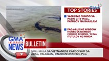 Oil spill mula sa Vietnamese cargo ship sa Balabac, Palawan, binabantayan ng PCG | GMA Integrated News Bulletin