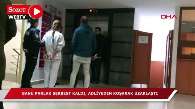 Banu parlak serbest kaldı, adliyeden koşarak uzaklaştı