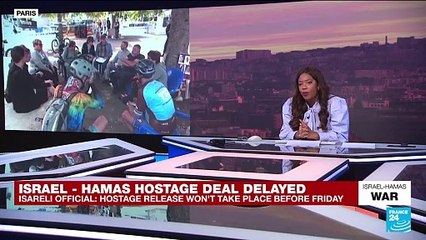Israel, Hamas truce and hostage release delayed by at least a day