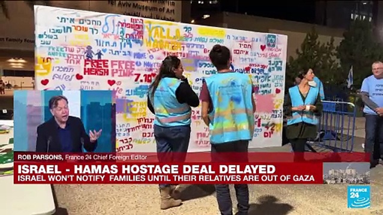 Temporary cease-fire in Gaza and hostage release now expected to start Friday