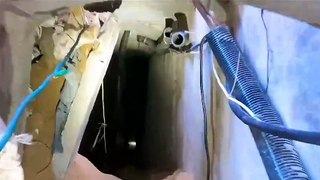 Túnel construído sob o Hospital Al-Shifa e usado pelo Hamas, segundo as Forças de Defesa de Israel