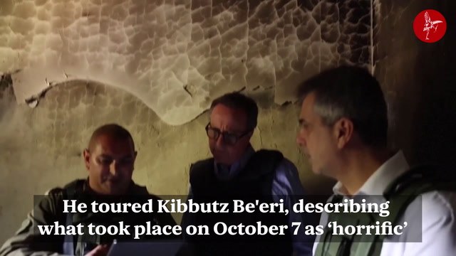 David Cameron Visits Site Of 'Horrific' Hamas Massacre In Israel