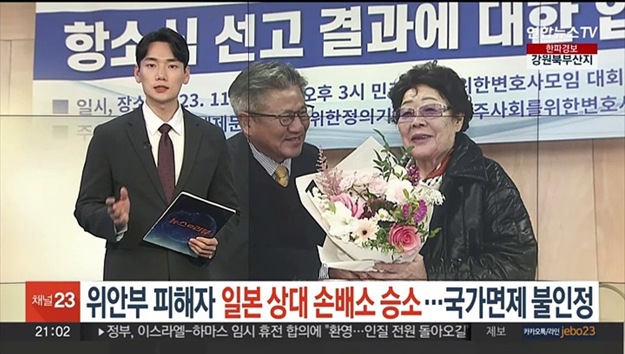 위안부 피해자, 일본정부 상대 손배소 승소…2심 재판부 '국가면제 불인정'