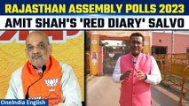 Rajasthan Elections|Amit Shah blames Cong for Corruption, says Red Diary Symbolises Scandal|Oneindia