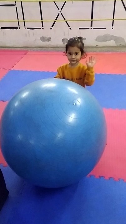 Cute Trishu saying she is playing with big ball-dm