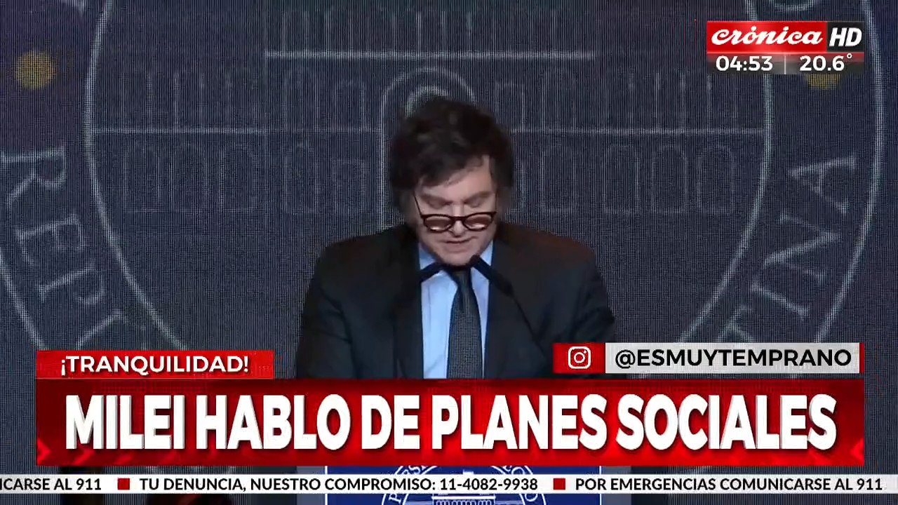 Javier Milei habló de los planes sociales: ¿qué dijo?