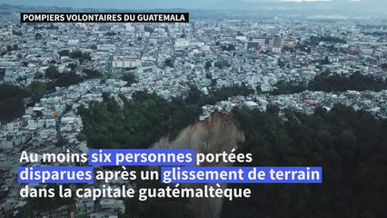 Six disparus dans un glissement de terrain dans la capitale du Guatemala