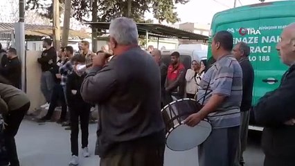 Silahlı saldırıda ölen spor kulübü başkanının cenazesinde davul zurna çalındı