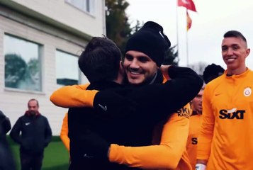 Mauro Icardi ve Erden Timur idman öncesi sarıldı!