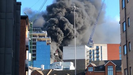 Watch: Black smoke engulfs Reading tower block during huge fire