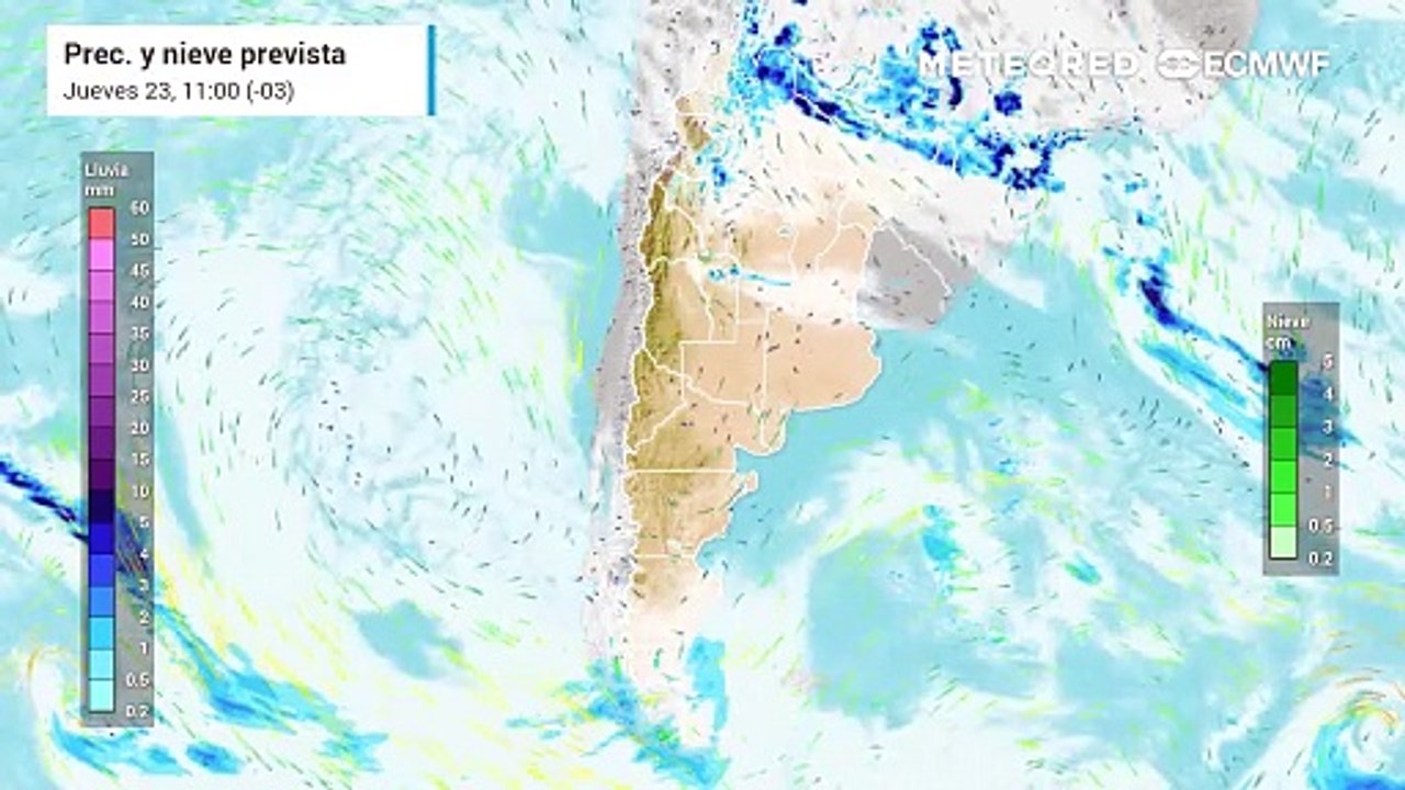 Evolución de las lluvias