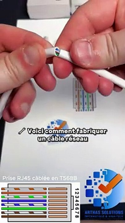 Comment Fabriquer un Câble Réseau comme un Pro! #réseau - Vidéo Dailymotion