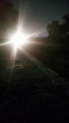 Beautiful Night Scene with Train Sound