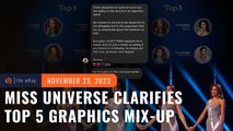 Miss Universe organizers clarify Top 5 graphics mix-up was 'accident'