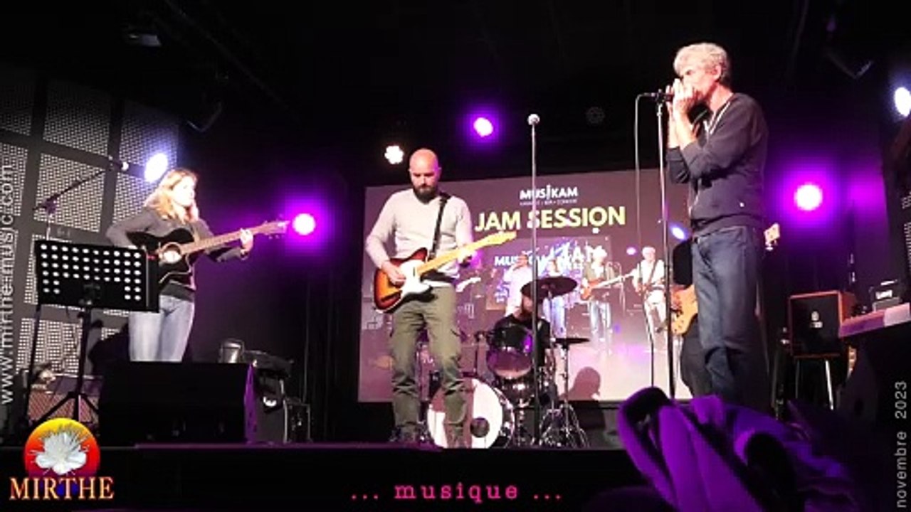 WHAT'S UP ? (4 non blondes) covered by MIRTHE & +, guitars-vocals-harp-bass, live 2023, Musikam