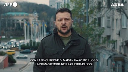 Zelensky: "La rivolta di Maidan fu prima vittoria nella guerra di oggi"