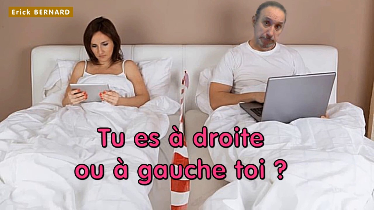 Pour mieux dormir. A droite ou à gauche du lit ?