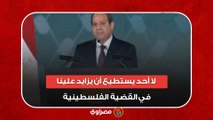 السيسي: عندنا ٩ ملايين من الضيوف العرب على أرضنا ولا أحد يستطيع أن يزايد علينا في القضية الفلسطينية