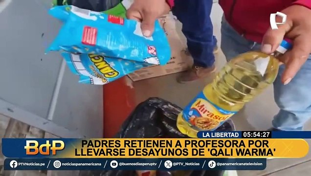 La Libertad: profesora es descubierta robando útiles escolares y productos de Qali Warma