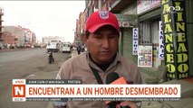 Cuerpo desmembrado no fue identificado