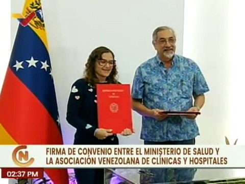 Gobierno Nacional y la Asociación de Clínicas y Hospitales firman convenio en el área de salud
