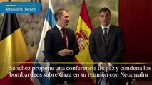 Sánchez condena los bombardeos sobre Gaza durante su visita a Israel y Palestina