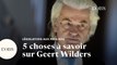 5 choses à savoir sur Geert Wilders, propulsé au premier rang aux Pays-Bas