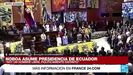 Santiago Basabe: 'Para un mandato de 18 meses, Noboa deberá asumir una actitud pragmática'