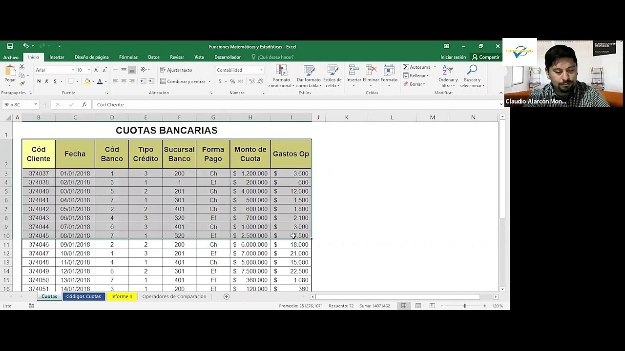 UNIDAD 2 EXCEL INTEMEDIO